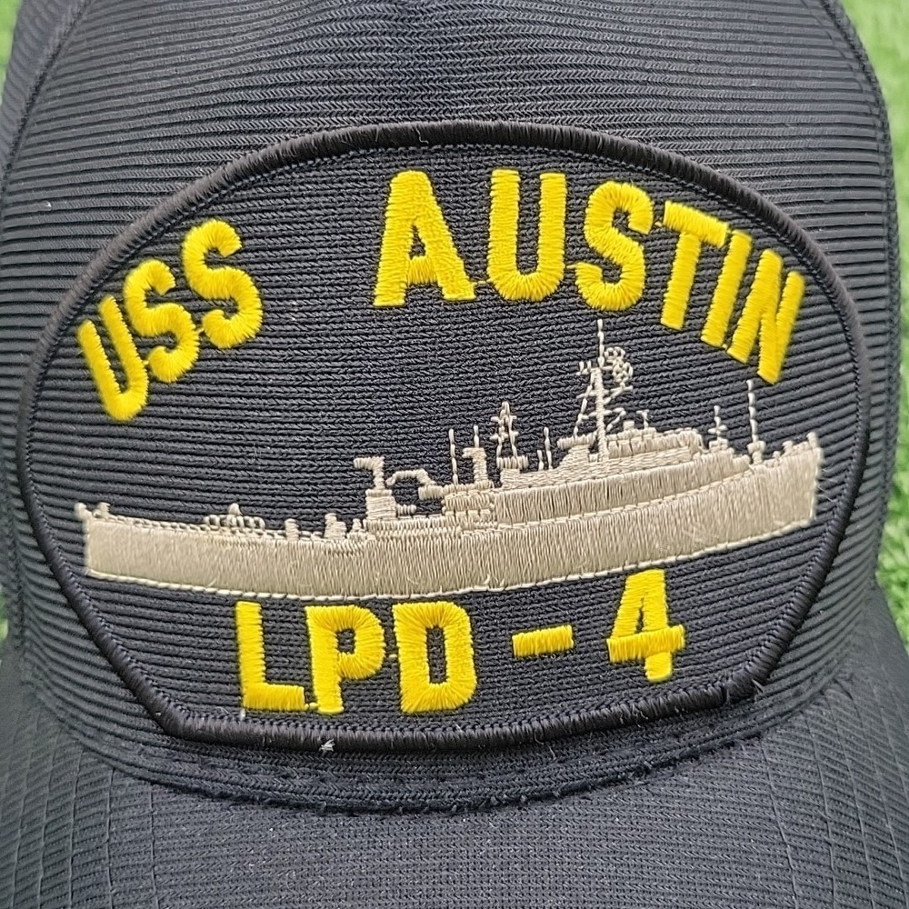 USS Austin LPD-4 Hat USN Navy Ship Amphibious Transport Seapower Military - Cap - Picture 6 of 6